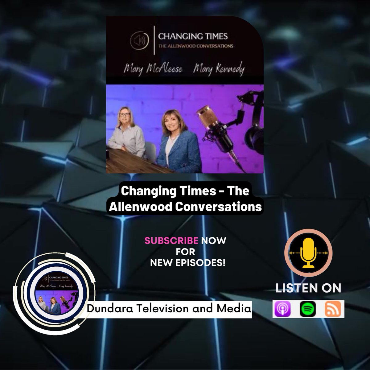 FairOfPodcasts's tweet photo. -
Changing Times - The Allenwood Conversations

Hosted By Dundara Television and Media

Listen Here: https://t.co/WAxyHGVhmN

#Broadcasting #change #president #politics #dermotkennedy #ireland #podcast #podcastgroup #podcastersmedia https://t.co/XzN3hBojtN