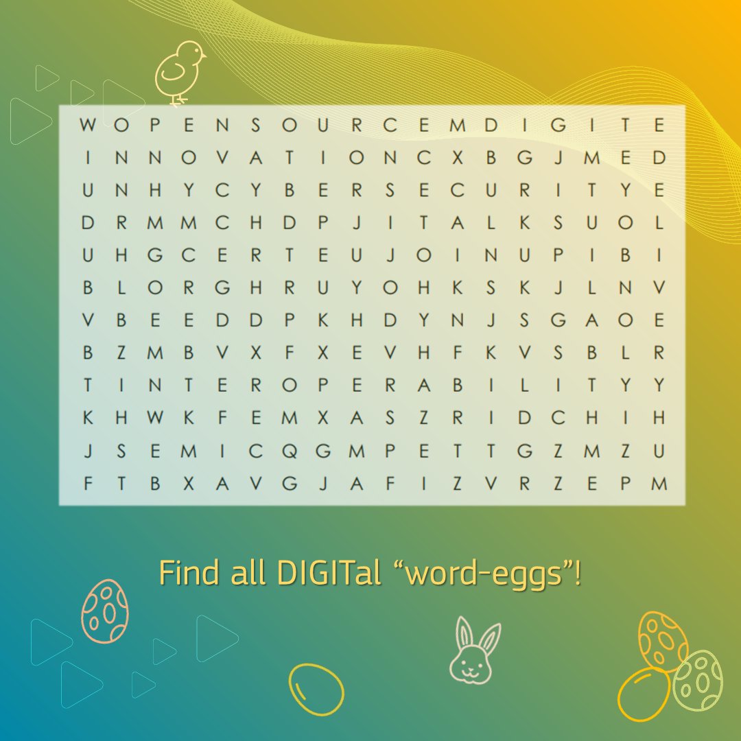 Can you find all our DIGITal word-eggs? 🧐

A clue: there are 1⃣1⃣... 🕵️‍♀️

Let us know in the comments how many words you found 👇
