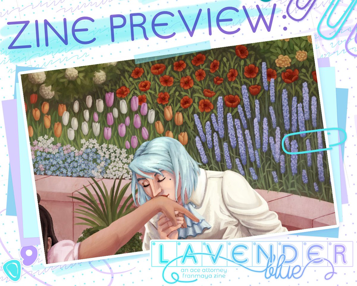 A delicate kiss on the hand? Franziska sure is feeling romantic in  this preview for the Lavender Blue #franmaya zine! Check out the full version of my art and so much more amazing franmaya content by going to <a href="/aafranmayazine/">FranMaya Zine @ LEFTOVERS CLOSED 💜</a> or aafranmayazine.bigcartel.com to preorder the zine now!!