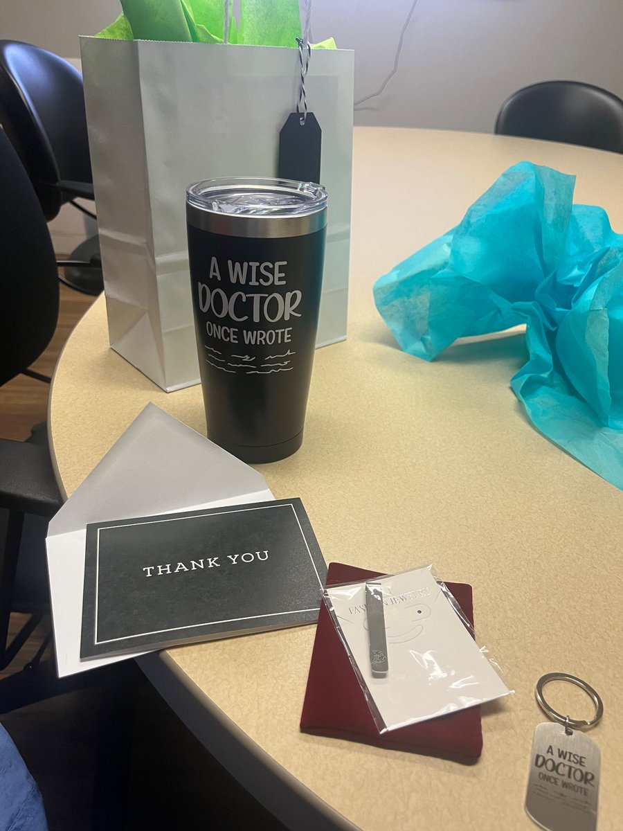 Thank you @VUMCLung colleagues for the nice gifts for #doctorsday, the tumbler is hilarious 😂