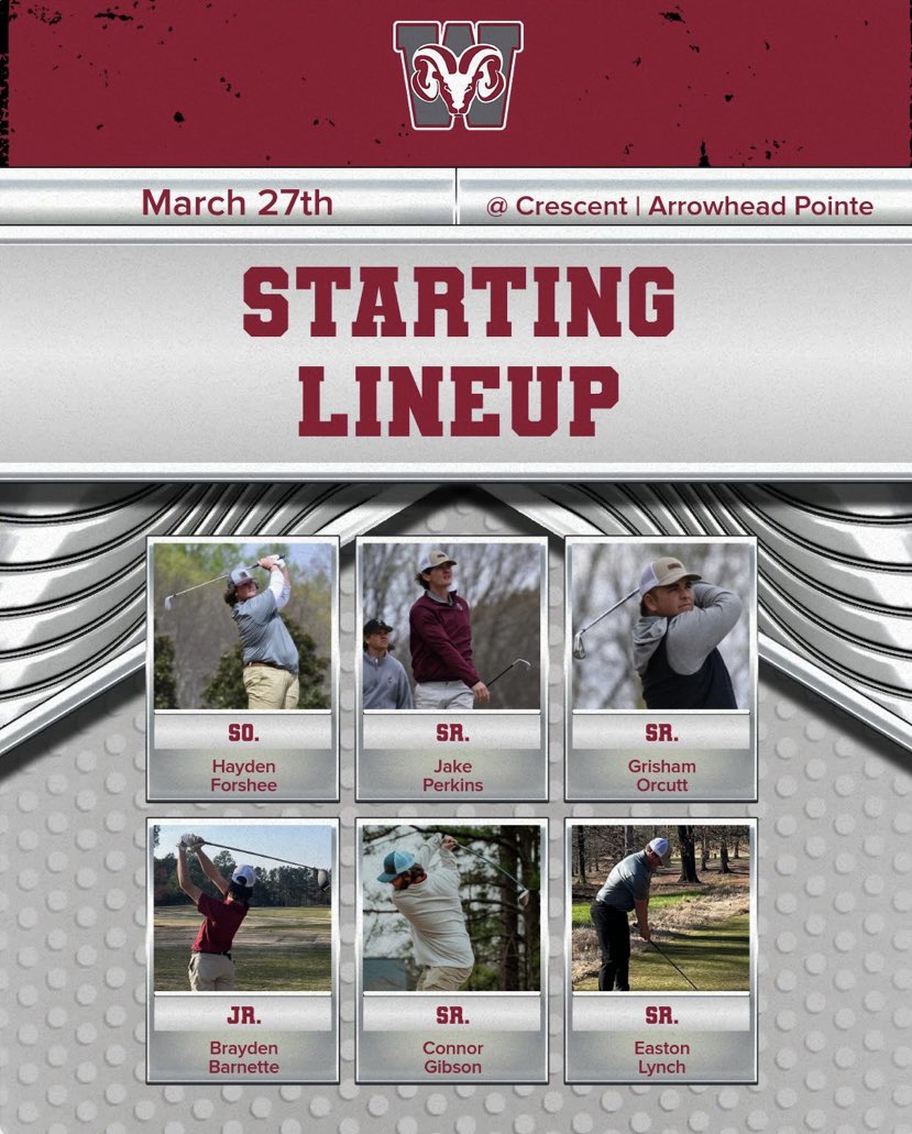 golf_westside's tweet photo. Todays lineup…

🆚Crescent 
⛳️Arrowhead Point
🕰 4:15 PM https://t.co/gwX23PFymc