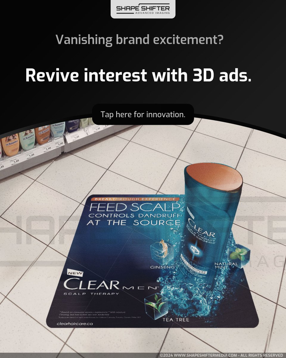 shapeshiftergfx's tweet image. Vanishing brand excitement? Revive interest with 3D ads. Tap here for innovation. ssm.li #customfloorgraphics #retailindustry #instorebranding #floorgraphics #floorideas #flooring #instoreoffer #3dillusion #instorepromotion #retailmanagement #monster