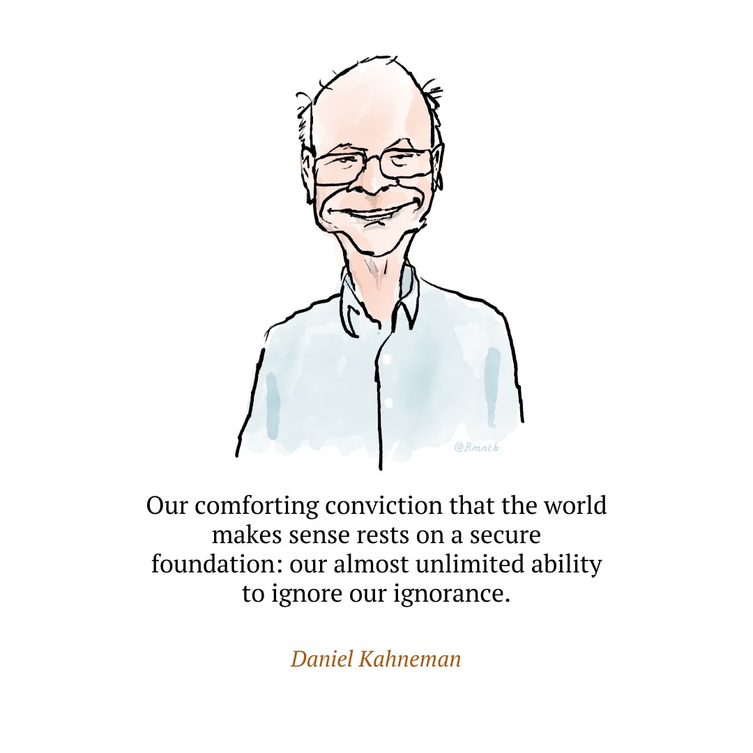 He made it harder to ignore our own ignorance, and that is no mean achievement. RIP, Daniel Kahneman (1934-2024)