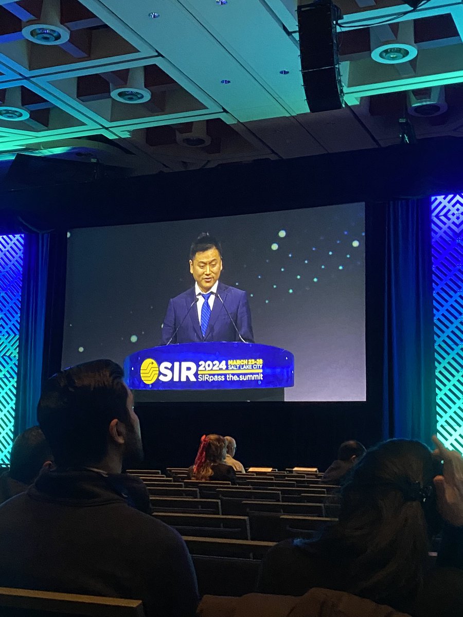 Presenting 20-year experience of radiofrequency ablation for intrahepatic cholangiocarcinoma, Qian Yu states “ablation is effective but be careful with candidate selection” Their results show patients with local disease and tumours <3 cm had superior survival outcomes #SIR24SLC