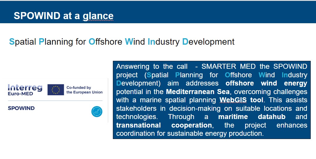 Fruitful cooperation among partners of #SPOWIND project (Spatial Planning for #Offshore Wind Industry Development​), funded by @InterregEuroMED during KoM at @SapienzaRoma. The project aims to develop a WebGIS tool to assists stakeholders in decision-making on suitable locations