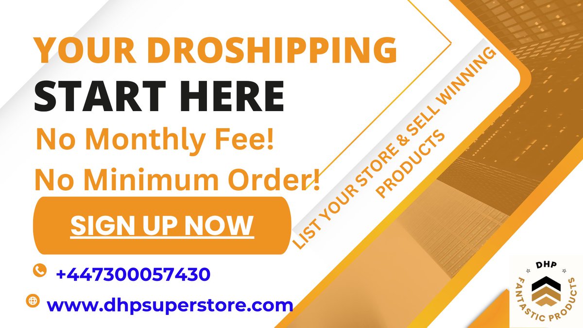DHPsuperstore's tweet photo. Hiyah!
START YOUR DROPSHIPPING
No Setup Fee, No Monthly Fee, No Minimum Order
Dropshipping @ https://t.co/VxLCQKztqI
Shop Now @ https://t.co/yCadyEARZp
Contact Us:
1. Dropshipping - info@dhpsuperstore.com
2. Shopping - customerservice@divineherige.eu
3. Whatsapp: +447300057430 https://t.co/oasGpXKOIS