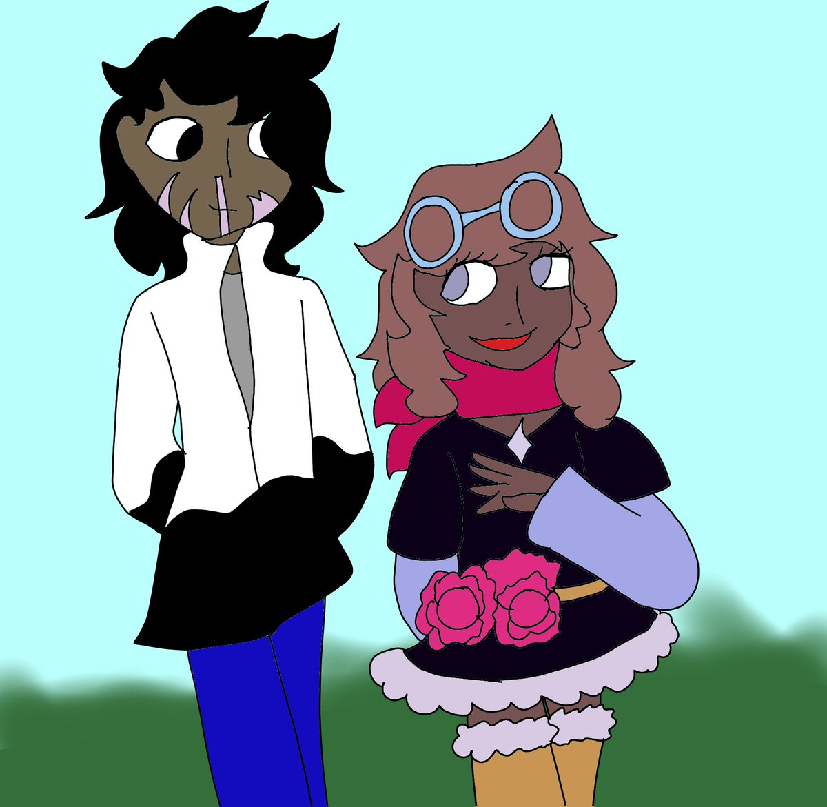 Kmat201's tweet photo. @HeavenlyTape Fakemons and danganronpa character, not the best but I like it kind of https://t.co/1XqDKvF2gY