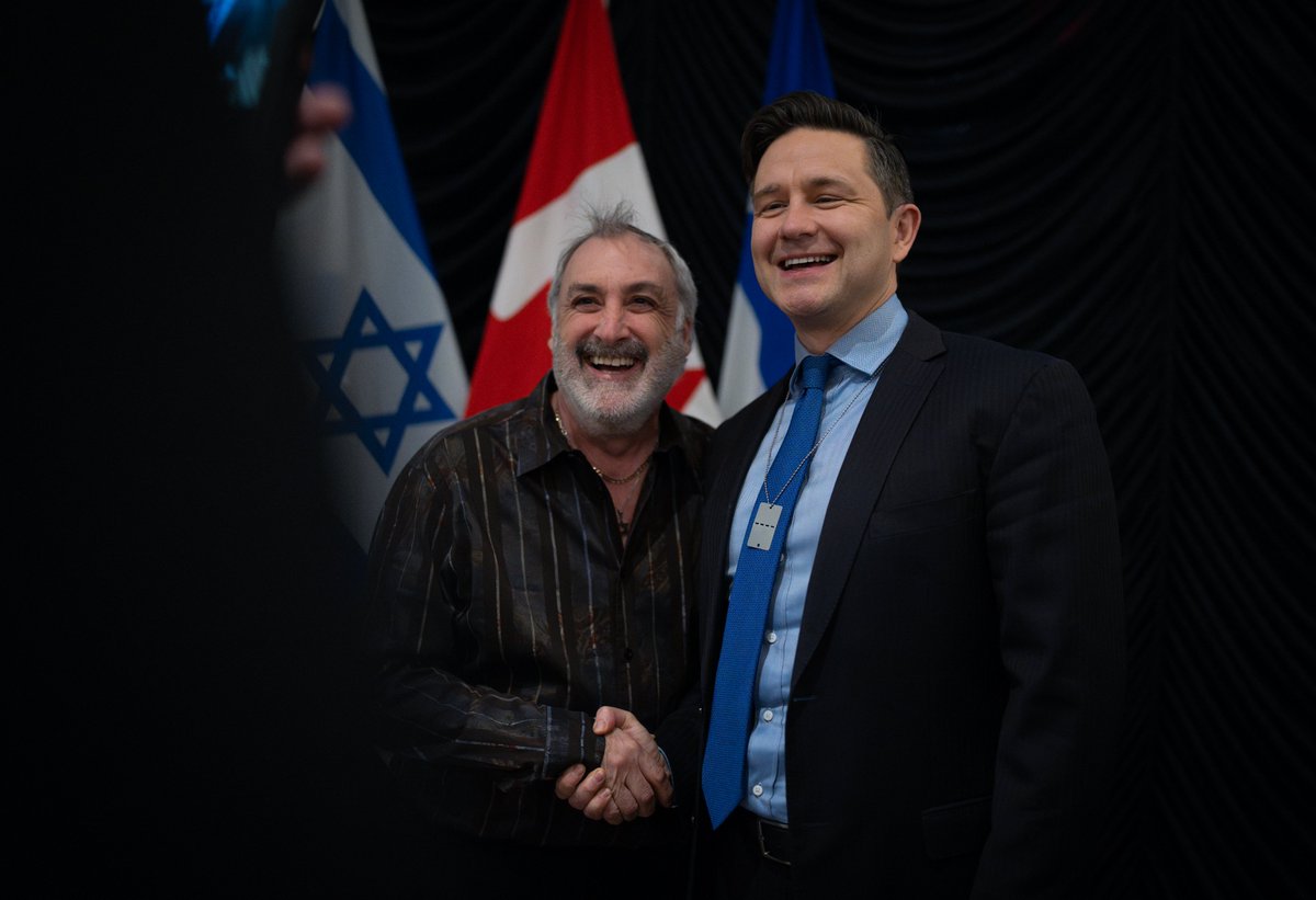 PierrePoilievre's tweet photo. We don't know what the world will bring tomorrow. But a thousand years from now, when the sun goes down on Fridays, millions of Jews around the world will observe Shabbat. 

Thank you to the Beth Israel Beth Aaron Congregation of Côte Saint-Luc for welcoming me last night. 

Am Yisrael Chai.