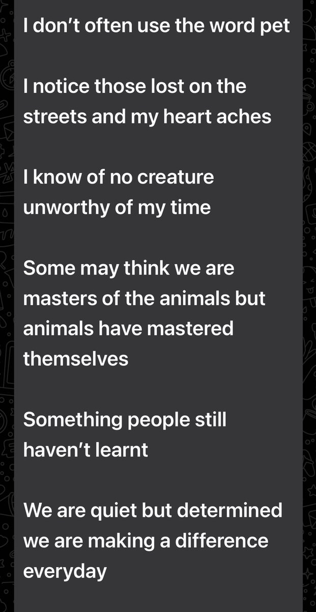 tarana2510's tweet photo. @ShobhaMookerje1 @yogitabhayana @save_albert @iABehl @JagoBharathJago @BhavreenMK @parrysingh @AparnaKarthi @namitabhandare @_AnimalAdvocate @RobRobbEdwards @divyadutta25 @BoishaliSinha @KotwalMeena @dodo @News_Today_Live @Subytweets @MNCDFbombay @Sujmooknayak @EditorRajan @anshunandanpra4 @Animals1st @IndiaTodayFLASH @ItsMadhuriJain @PeterEgan6 @iampuratchi @Puneetvizh @sanjai58 @DiscourseDancer @Anna_Raturi @annbellipanni @AnnaVanZee @AmritaNarlikar I aM
Proud to Be
An Animal Friend
#AnimalsarePeopleToo

CC @LavanyaBallal @vonbrauckmann @UshaNirmala @TweetAbhishekA @TheSamirAbbas @VLADDO @jyoozel @PandeyKamna @MafiaSmom @yadsul @Jeeveshu @losthopelessly @JohnRayhan @greatganesh @SureshJohn_ @Ideator_Atom @VGLICIOUS_ https://t.co/SkZqzcLtyh