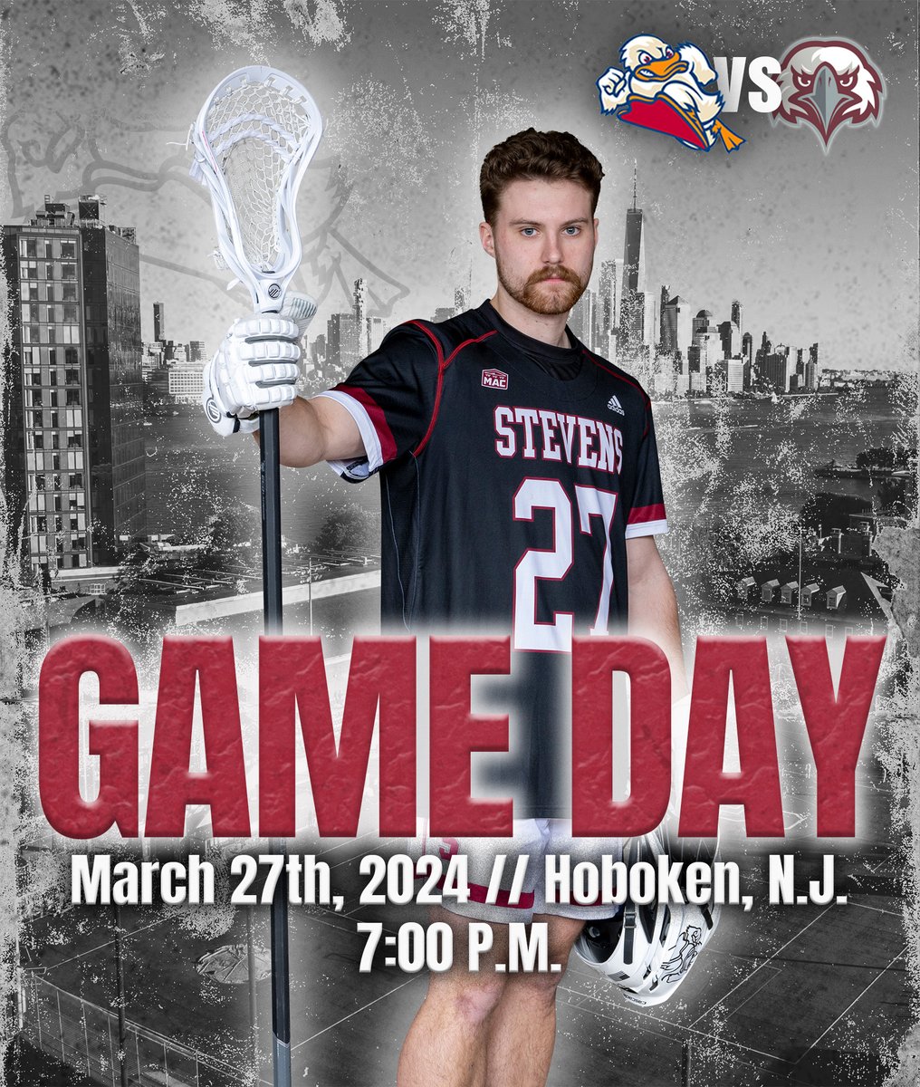 StevensDucks's tweet photo. Rounding out the non-conference schedule with the Eagles @LacrosseStevens 

🆚 Eastern
⏰ 7 PM
📍 Hoboken, N.J.
🏟️ DeBaun Athletic Complex
📊 https://t.co/gcbd7eHSWn
📺 https://t.co/uF7HbSwHTD

#AllRise #MAClax #d3lax https://t.co/DxFq99EKQ3