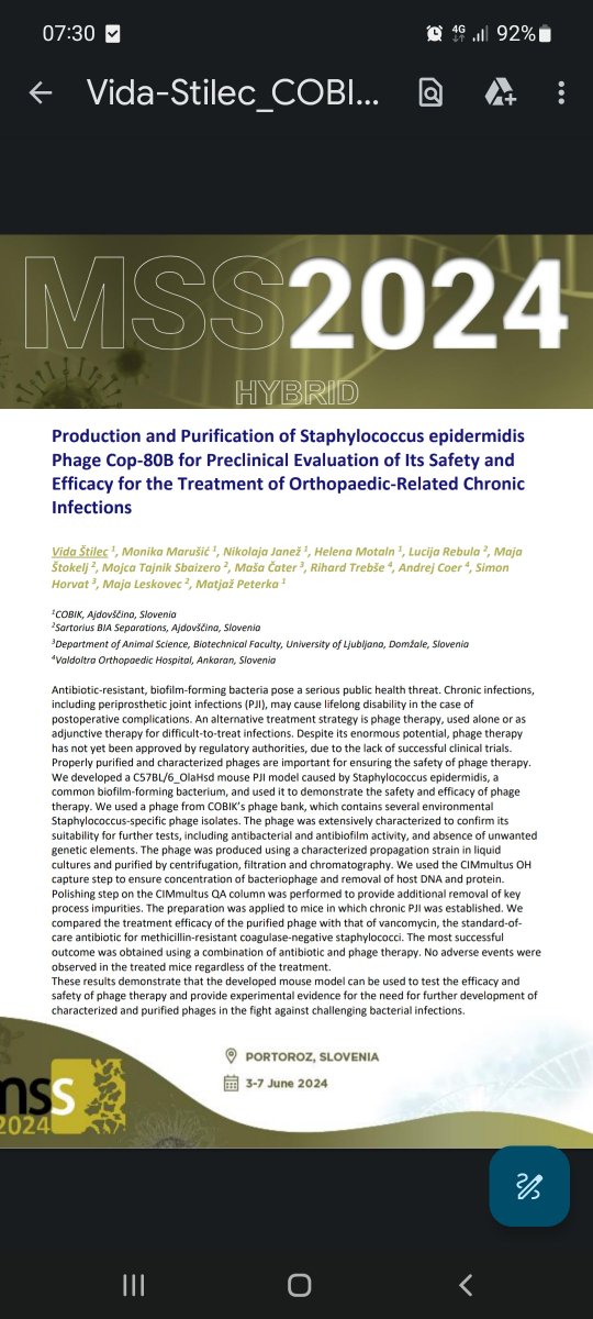 MasaCater's tweet photo. Come to Monolith Summer Symposium MSS2024 in June and listen to our study.
#animalresearch #preclinical #InMice #staphilococcus #infection #otrhopaedic #medicine https://t.co/BRNoelsXPe