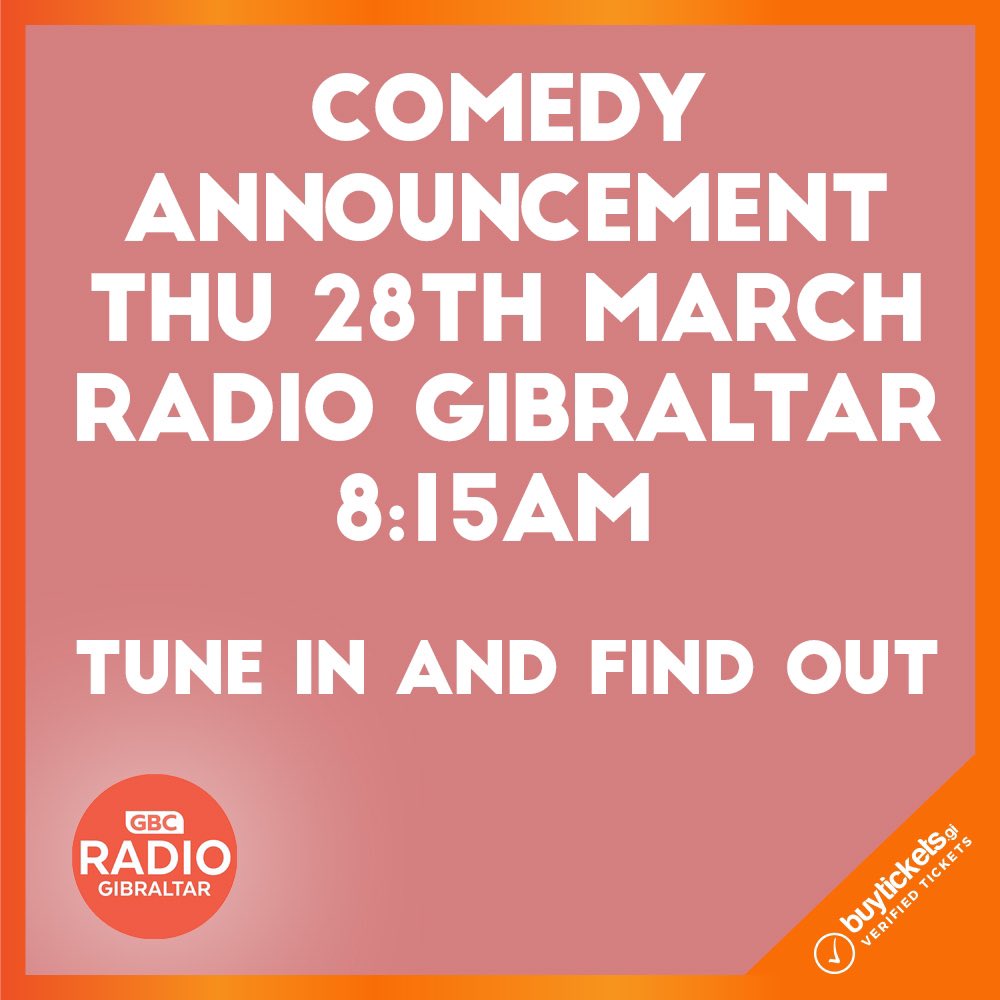 Tune in tomorrow on @RadioGibraltar to find out.