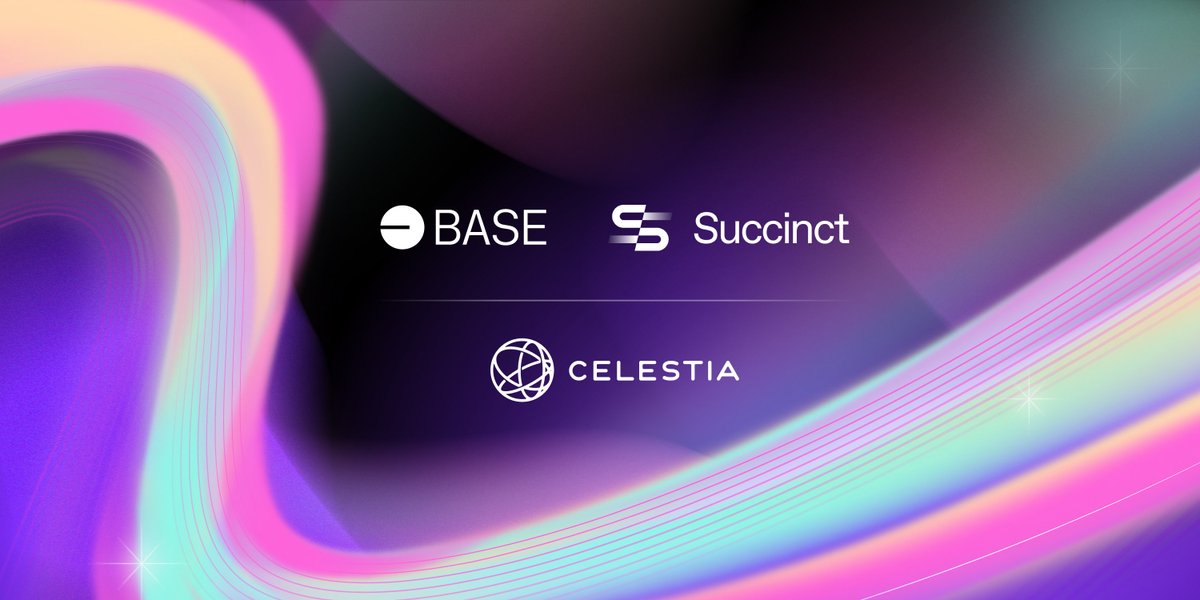 celestia's tweet photo. Blobstream is now onchain, starting with @base Mainnet.

Base L3s allow any developer to spin up their own high-throughput blockspace as easily as a smart contract

with Celestia underneath ✨ https://t.co/EupQsofSqr