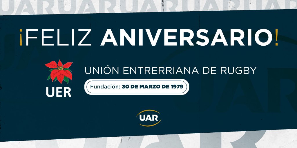 ¡Queremos desearle un muy feliz aniversario a la Unión Entrerriana de Rugby!

#LaUniónDeTodos