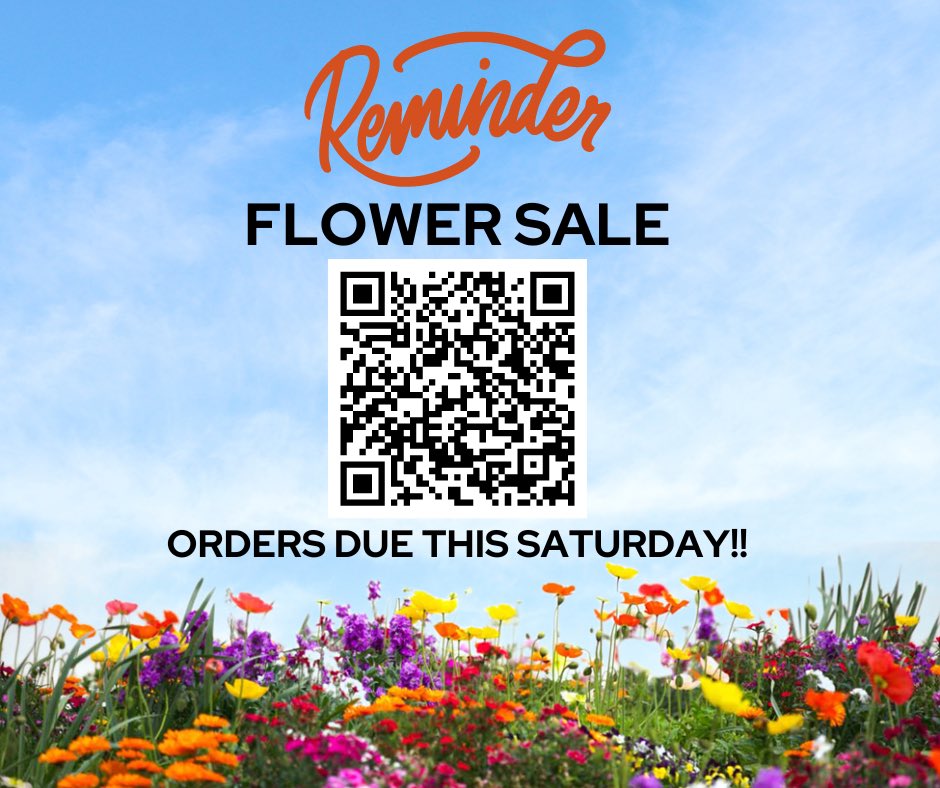 Don't forget to order your Spring flowers! form.jotform.com/Masonbands/202… Sale ends this Saturday, March 30th at 11:59pm. Pick up will be Saturday, May 4, 2024 (Just in time for Mother's Day!)