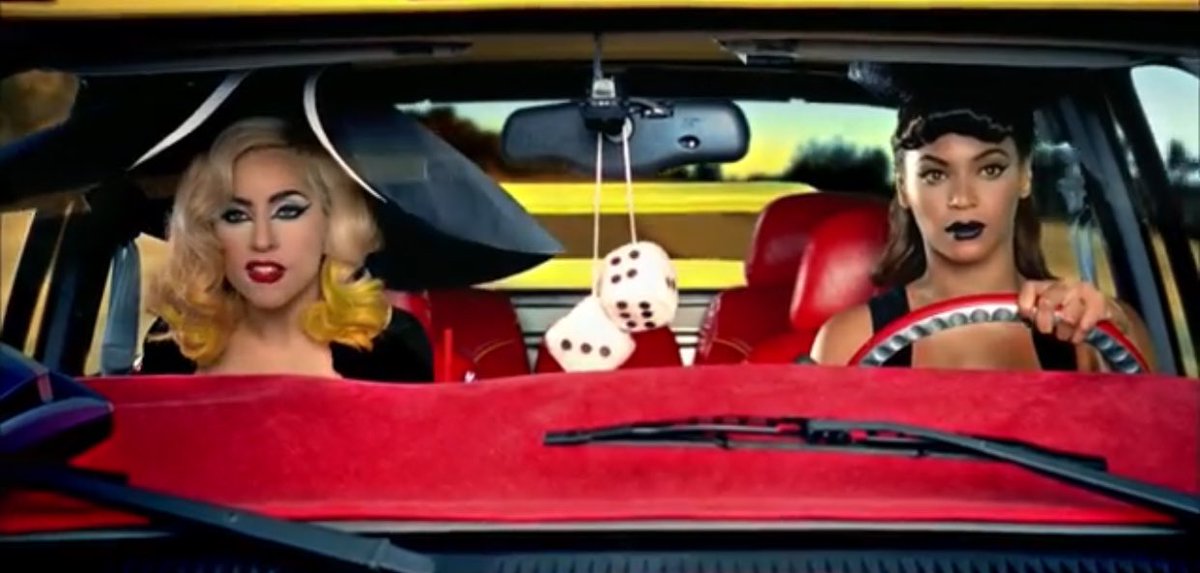 notgwendalupe's tweet photo. Telephone by Lady Gaga &amp; Beyoncé (2010) https://t.co/hszemaFy8N