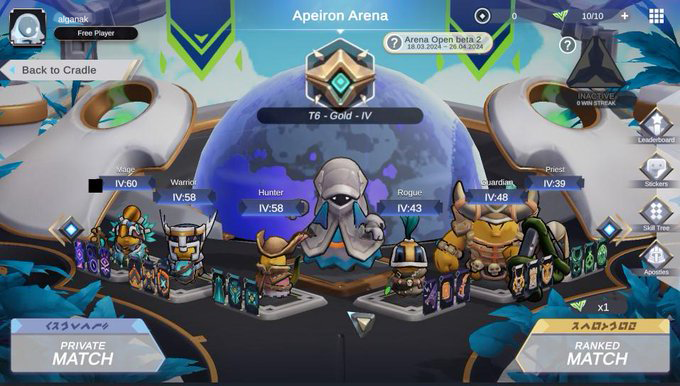 i have done now, nice game. 
Username: alganak
  Rank: Gold IV  $APRS #Bybit