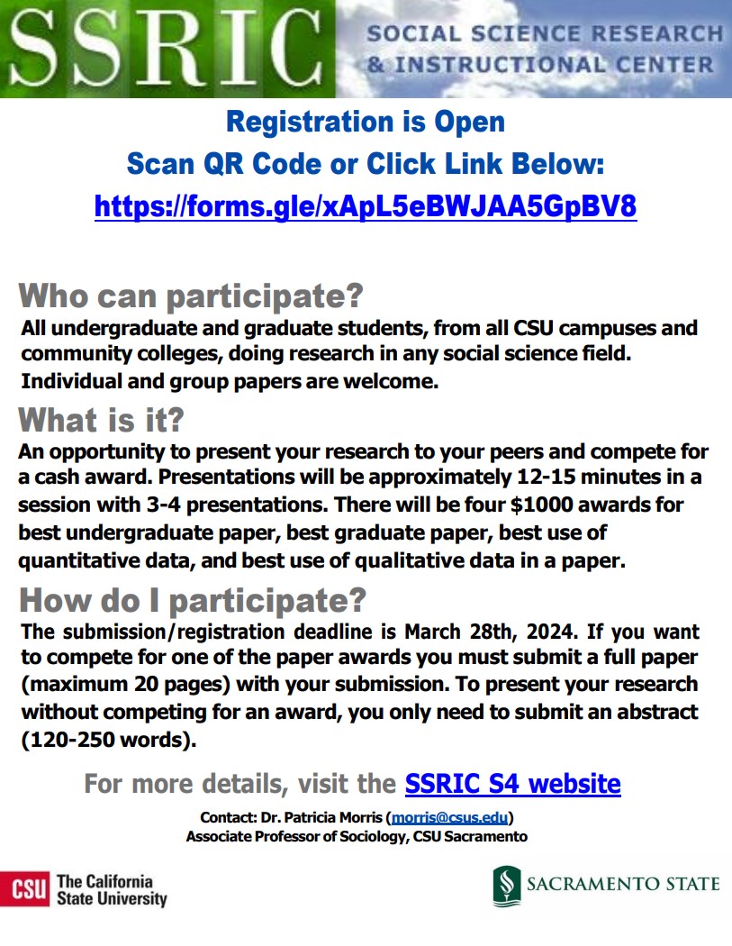 csusmogsr's tweet photo. LAST MINUTE OPPORTUNITY:

Apply to the 49th Social Science Symposium! Check out the flyers for more info.

Deadline: March 28, 2024

#csuresearch #csusymposium https://t.co/OljJapVlmR