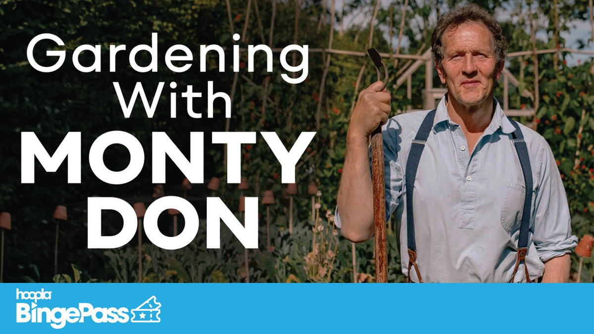 Introducing the 'Gardening with Monty Don' BingePass on @hooplaDigital! Dive into a world of gardening wisdom, tips, and inspiration with @TheMontyDon at hoopladigital.com/title/16721798. 🌱