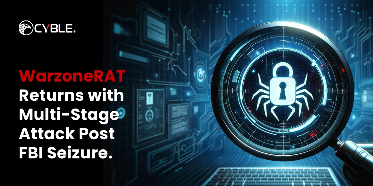 CybleInsights's tweet photo. CRIL Analyzes A Malware Campaign Spreading WarzoneRAT (Avemaria), Which Has Resurfaced Following The FBI's Dismantling Of Its Malware Operation And Seizure Of Infrastructure.
https://t.co/Y0PosdEW0n
#WarzoneRAT #Avemaria #malware #RAT #FBI #dllsideloading #reflectiveloading https://t.co/kh0PxEtTtE