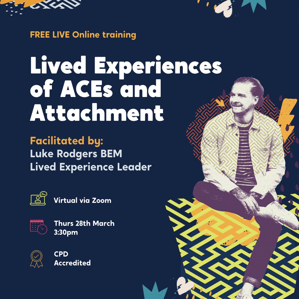 ⚠️ There's still time to join us for a powerful exploration of ACEs and Attachment with Lived Experience Leader Luke Rodgers BEM, for FREE! 

But be quick, it's on TOMORROW!!

Book you seat now: lnkd.in/g8RBtPBV

#ACES #AttachmentAware #TraumaInformed #ChildrensSocialCare