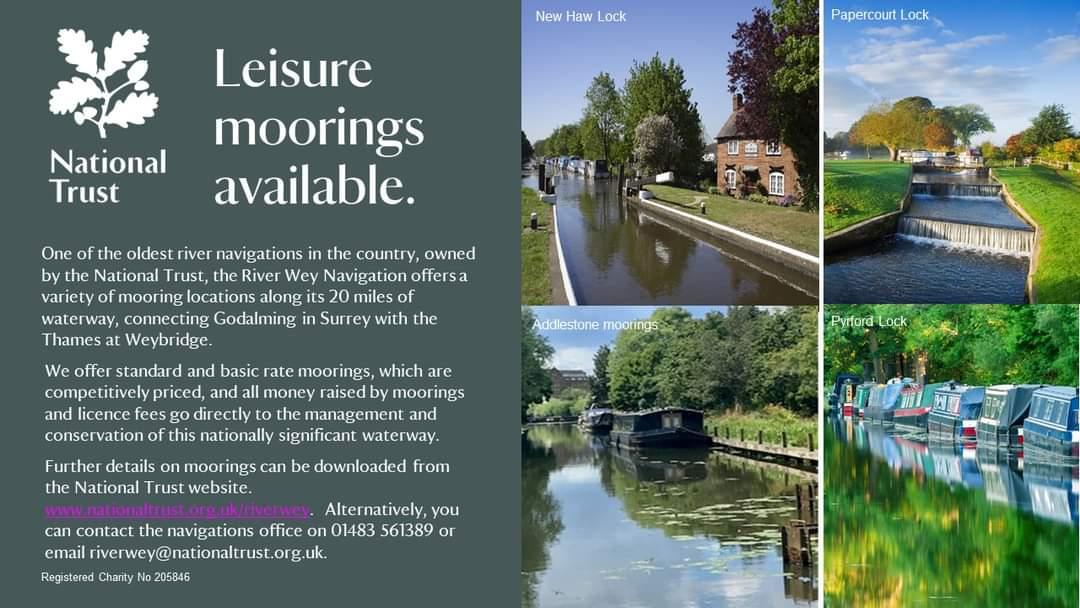NTRiverWey's tweet photo. We have some lovely locations available for anyone seeking a new home for their boat...
#Surrey #moorings #inlandwaterways #RiverWey #WeyNavigation #narrowboats #boating @southeastNT https://t.co/RoyErE5tGQ