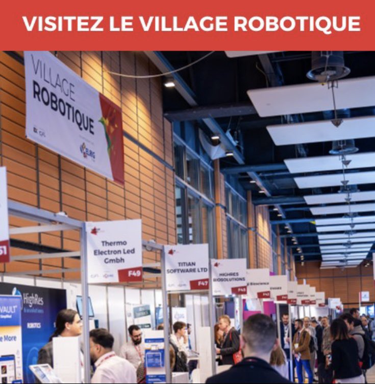 Retrouvez  ELRIGfr et ses membres dans le village robotique dès demain 😉
<a href="/ForumLabo/">Forum LABO</a> #labautomation #robotique #laboratoire #innovation