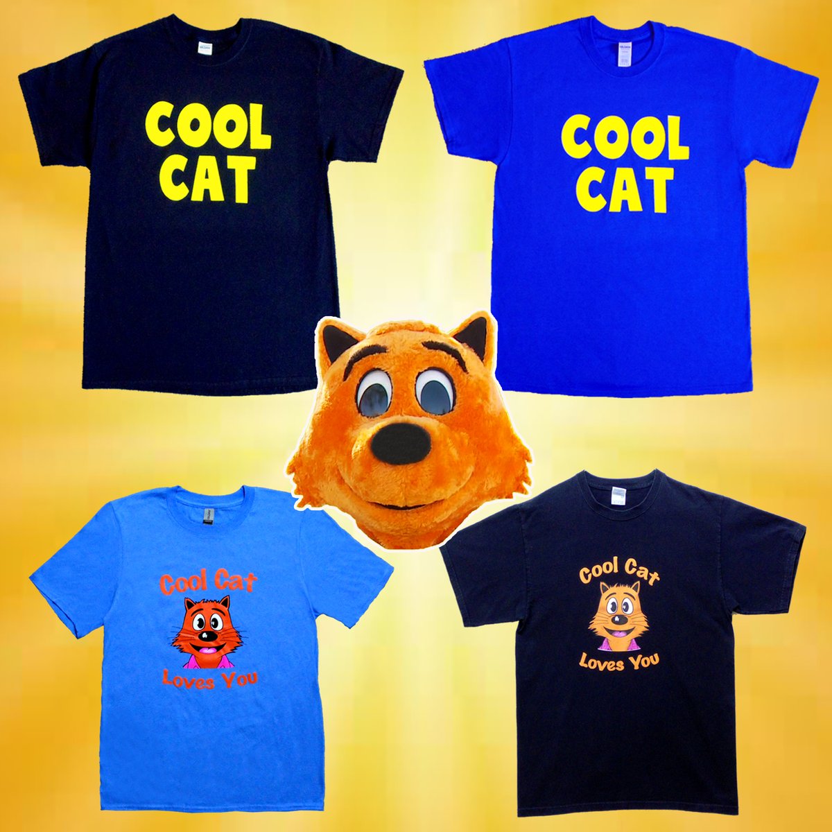 All the cool kids have a Cool Cat Shirt. Have you got yours yet? CoolCatLovesYou.com