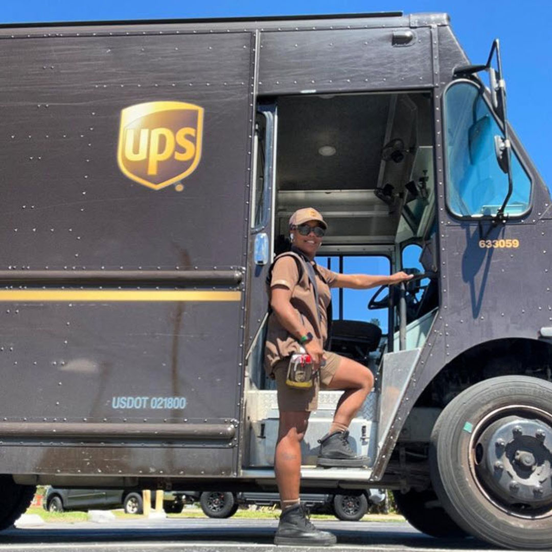 “So, I’m driving my UPS package car down Palm Bay Rd and a mother in a SUV is on my left. She’s beeping her horn trying to get my attention. I’m at a red light so I look to my left and there is a young girl in the SUV waving at me and says ‘hi!’ I say ‘hi’ back and she’s so