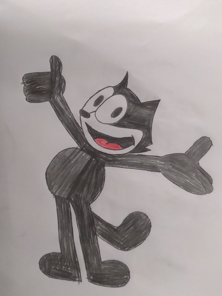 PedroHe14384523's tweet photo. En: I saw on the Internet that the Felix the Cat game was going to be re-released.  what a happiness

Br: eu vi na Internet de que o jogo do gato felix ira ser relançado. que felicidade

#felixthecat #gatofelix #anthrocat #PatSullivan #OttoMessmer #drawing #sketchbook #artdesign https://t.co/1bGHHX8ySG