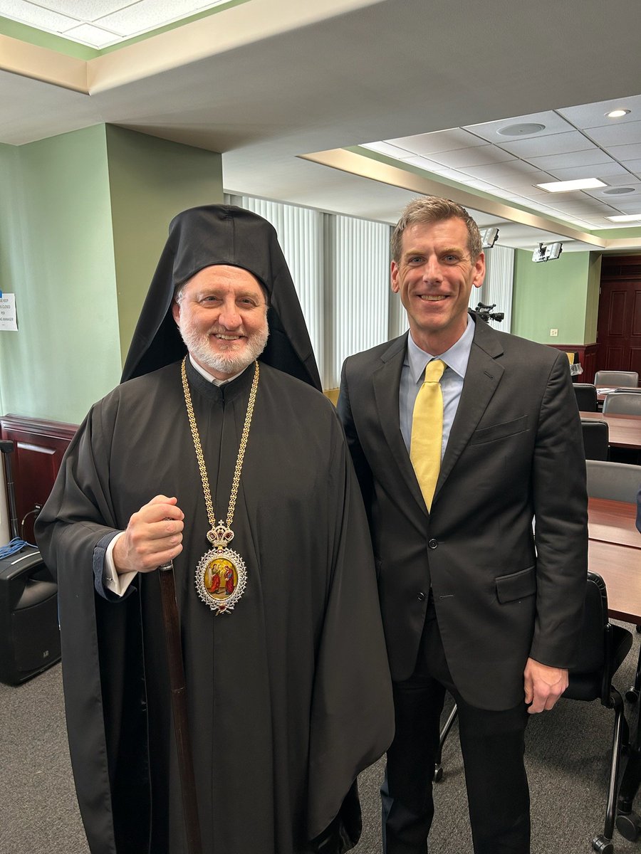 This week, the NYS Assembly welcomed Archbishop @Elpidophoros of @goarch to the Capitol as we commemorated the 203rd Anniversary of Greek Independence and proclaimed March 2024 to be Greek History Month. I also thanked the Archbishop for being outspoken against antisemitism.