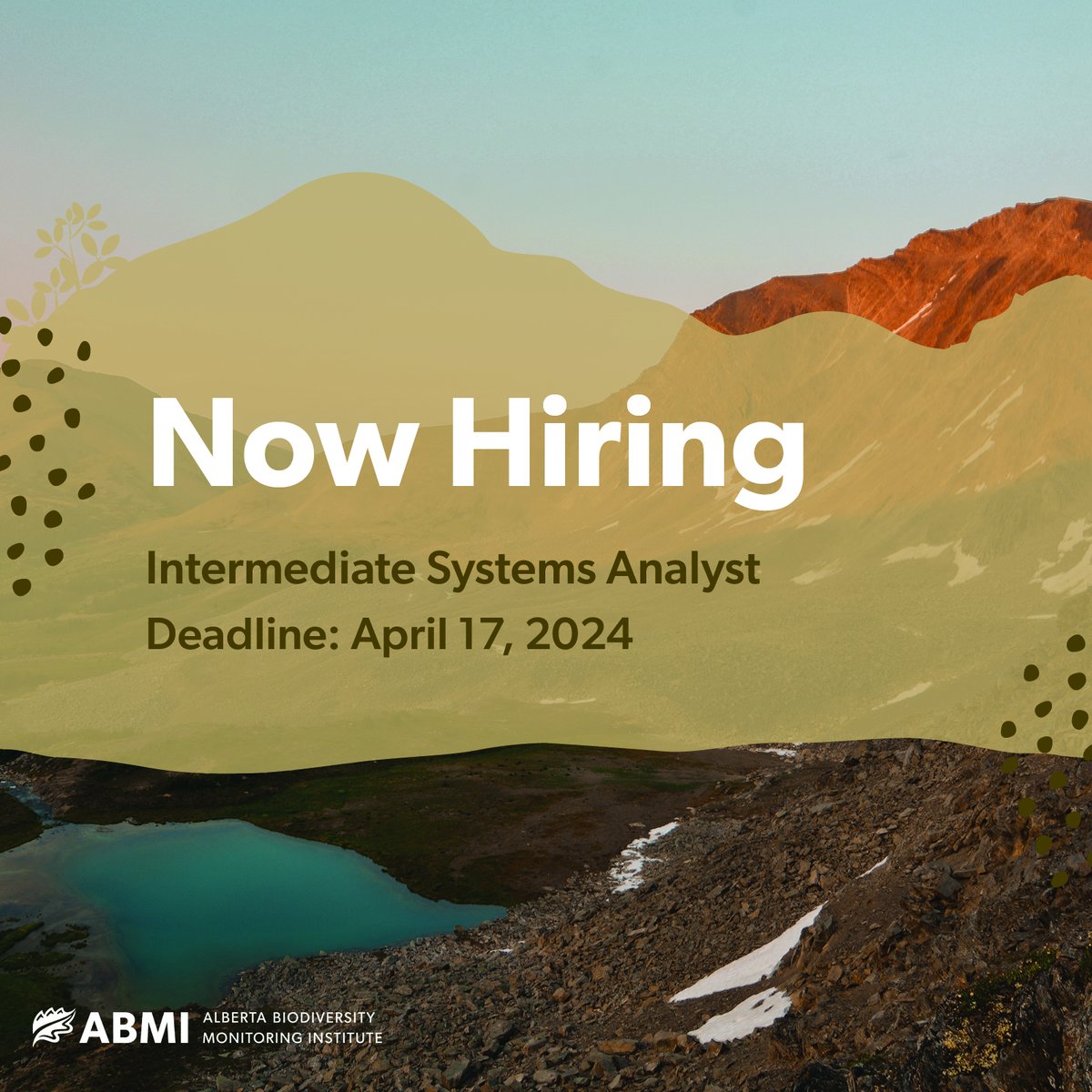 Join the ABMI as an Intermediate Systems Analyst!: ow.ly/t8ou50R3tF9

Deadline to apply is April 17.

#Jobs #Hiring #AlbertaJobs #softwaredevelopment #softwaresolutions #ITjobs