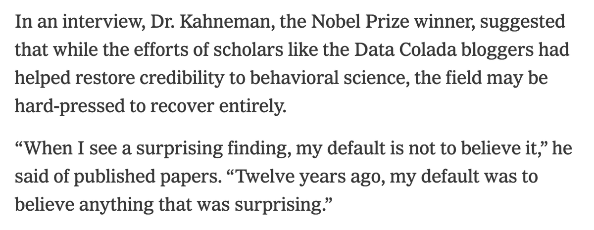 It was a genuine honor to interview Daniel Kahneman, the Nobel winner who passed away today. Though what he told me last year about the state of behavioral science was pretty sobering. nytimes.com/2023/09/30/bus…