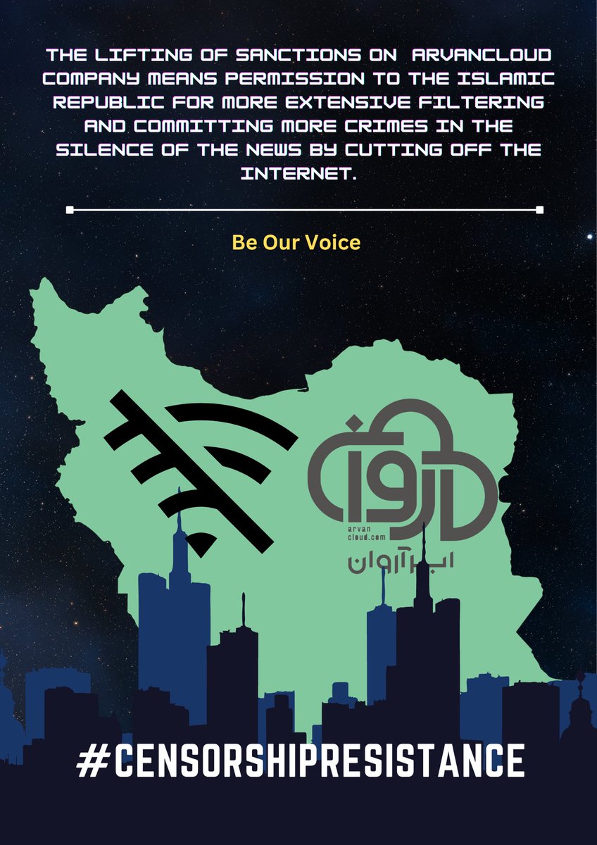 Sanctions relief for AvranCloud company empowers the Islamic Republic to tighten its grip on information flow, enabling increased censorship and clandestine criminal activities obscured by internet shutdowns and media blackout.'
#CensorshipResistance
@EU_Commission