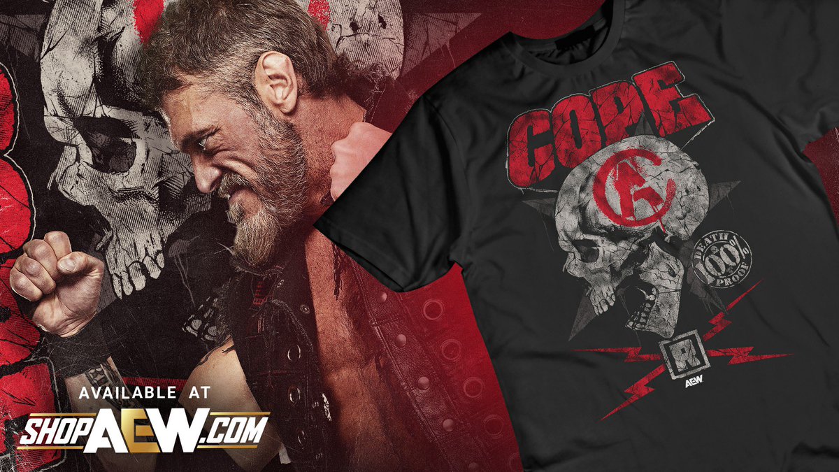 NEW ARRIVAL! Add this @RatedRCope shirt to your collection today at ShopAEW.com! shopaew.com/catalog/produc… #shopaew #aew #aewdynamite #aewrampage #aewcollision