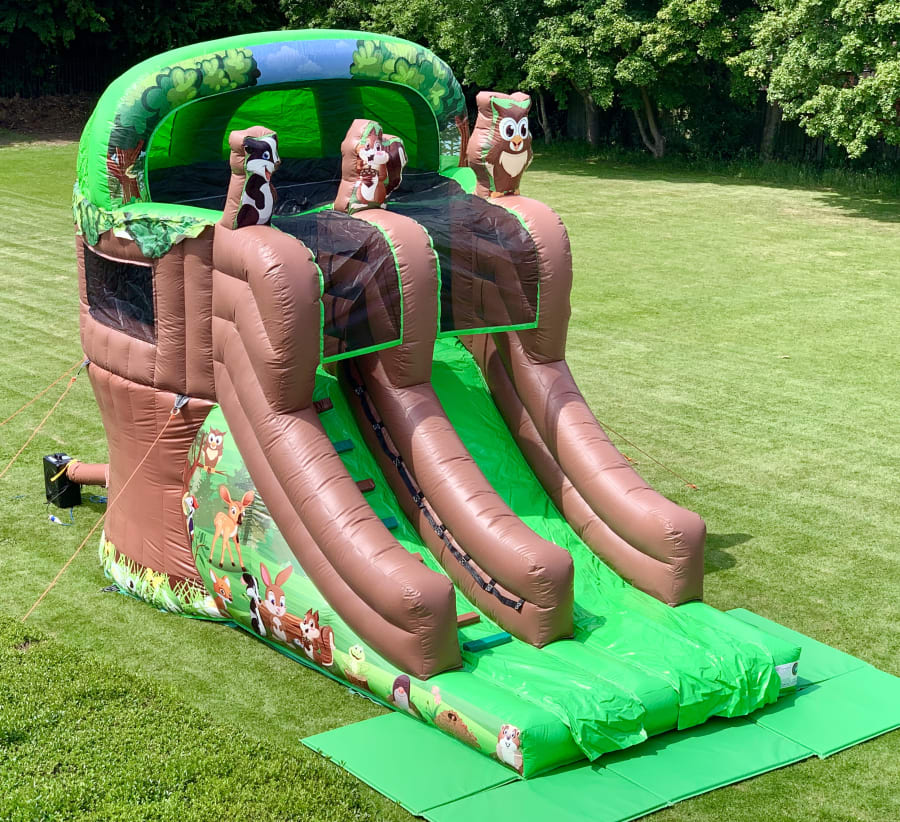 🌳🏰 Have a blast with our Treehouse Combo Bounce &amp; Slide! 🎉 This inflatable features a bouncy area at the top of the slide, giving you a treehouse experience like no other.

Book online now at: ow.ly/mYLx50R3aXY

 #BouncyCastleHire #Teesside #Middlesbrough #Stockton