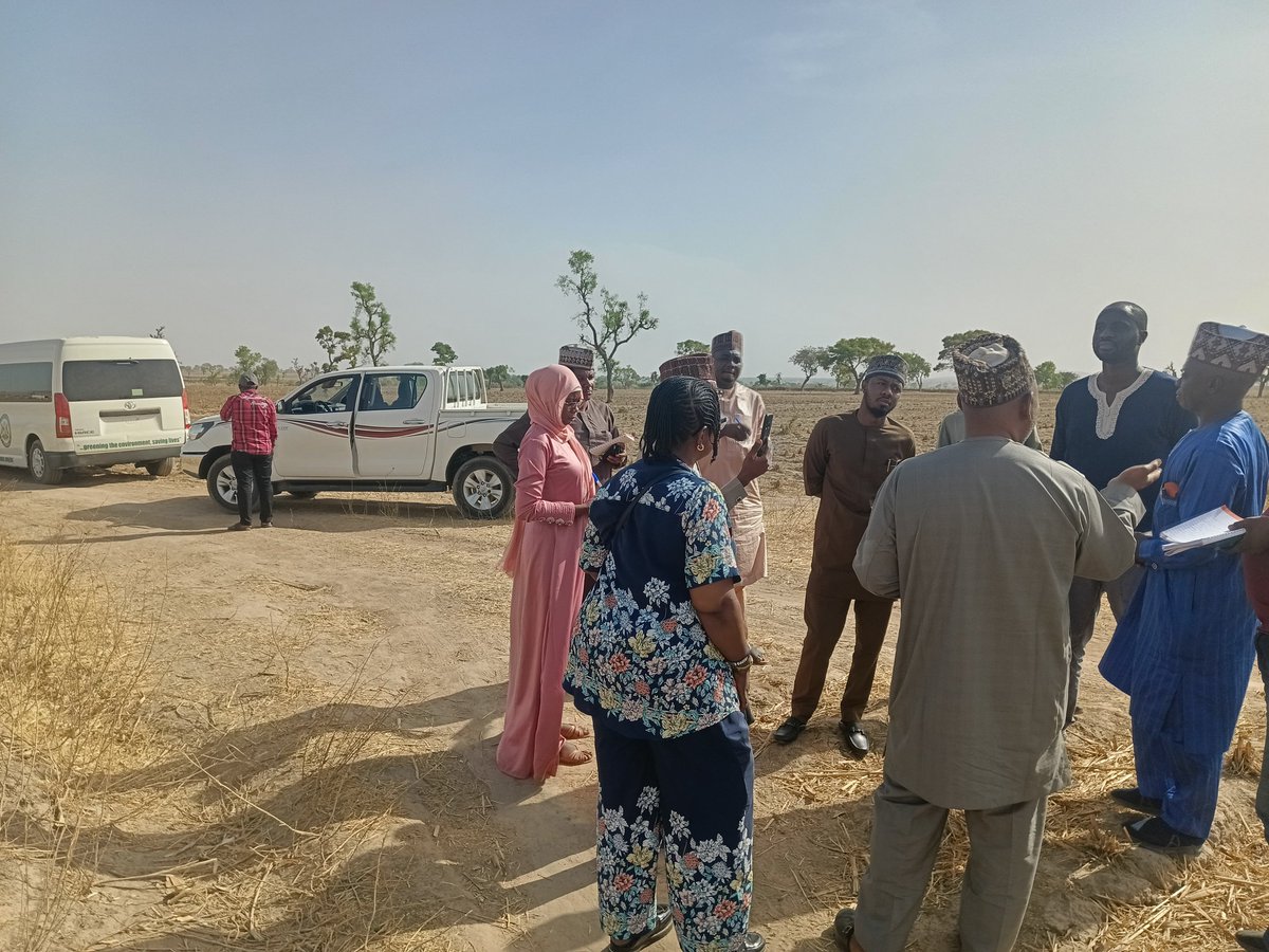 At the Agricultural Transformation Centre (ATC) located at Kuzunto Dutsan wai, during the NCO SAPZ site validation visit to the Kaduna State SPIU's <a href="/kadsapz/">Special Agro-Industrial Processing Zones Project</a> 

<a href="/AfDB_Group/">African Development Bank Group</a> <a href="/officialSKSM/">Senator Kashim Shettima</a> <a href="/SenatorAKyari/">Sen. Abubakar Kyari, CON</a> <a href="/kabir_yy/">Dr Kabir Yusuf</a>