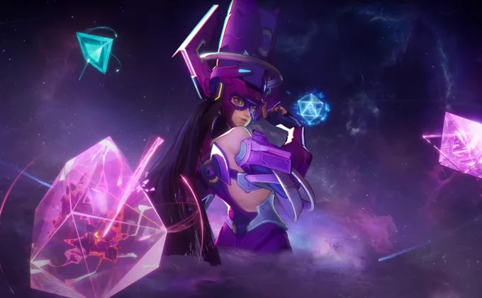 Holy shit, are you seeing this Adam?  . Long time ago I was lucky to work on this character Adam created in 2010 I've helped with the visuals and now she is back on a videogame, welcome back Galacta. #Marvelrivals 