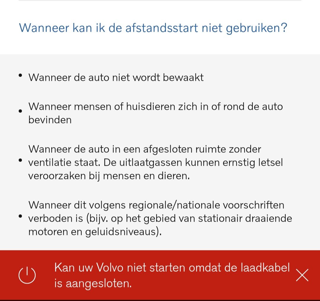 WoodisLife's tweet photo. @volvocars @VolvoCarNL 

Mooi dat na vele jaren de aankondiging  dat de app zou vernieuwen er nu echt een update is geweest! Helaas nog steeds niet écht beter.. Volvo lijkt nog steeds ver achter te lopen op de concurrentie. Niet starten i.v.m. laadkabel aangesloten? Hoe dan!? https://t.co/1SawOOY6lp