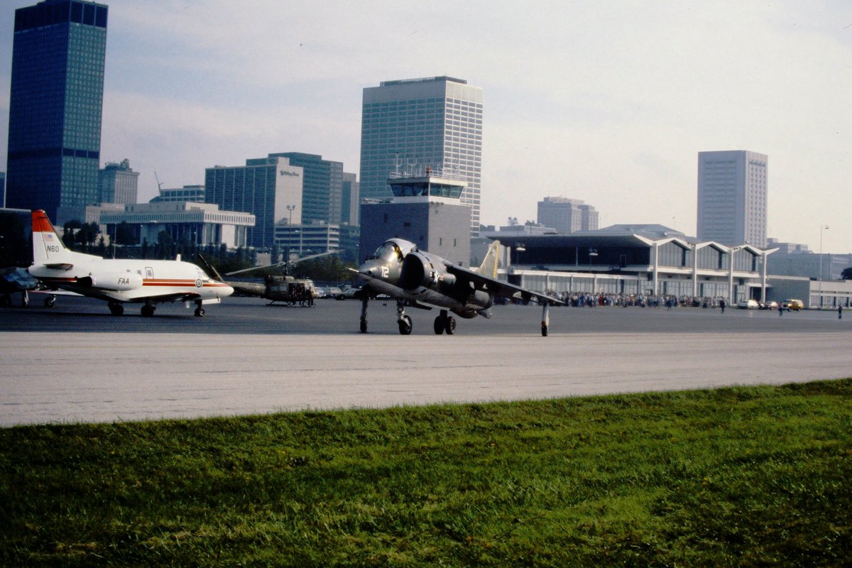 #LookBack at 1976: The Marines have Landed! 1976 marked one of the first Harrier demonstrations in Cleveland. When was the first time you saw a Harrier? #CLEAirShow