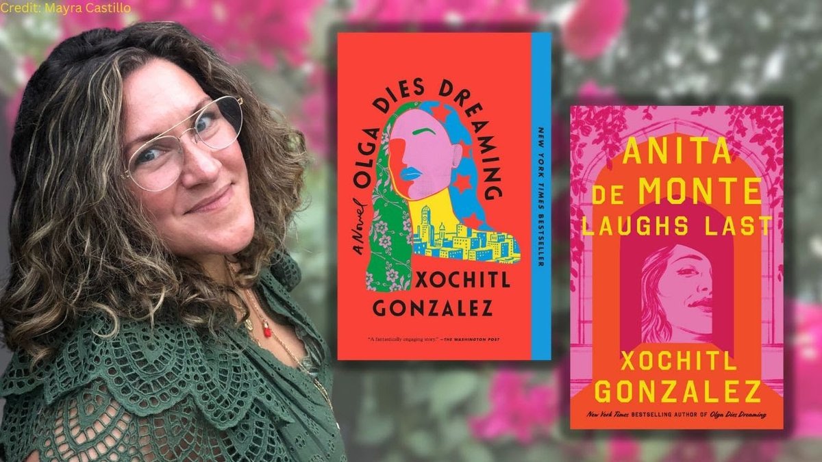 Yumalibrary's tweet photo. On Wednesday, April 17th, enjoy a free online chat with award-winning and bestselling author XOCHITL GONZALEZ about her newest novel Anita de Monte Laughs Last at 5PM. Sign up to participate at https://t.co/Ufr9atTrD7 https://t.co/TG1a4emWnU