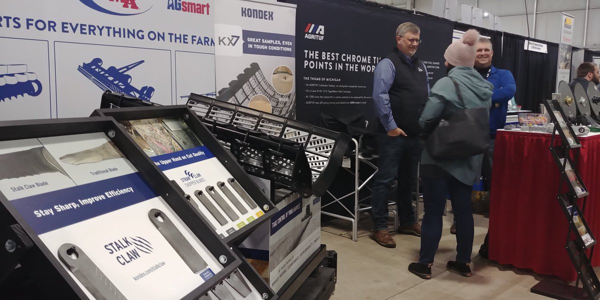 kondex's tweet photo. Double the fun at the Wisconsin Public Service farm show running through tomorrow! Not only can you visit Kondex in booth B4576 to see the latest in #KX7concaves AND #DrillDefenderHDD, but also our friends at @SMA_AgParts in booth C5600. #WPSFS https://t.co/UBS5p3oqks