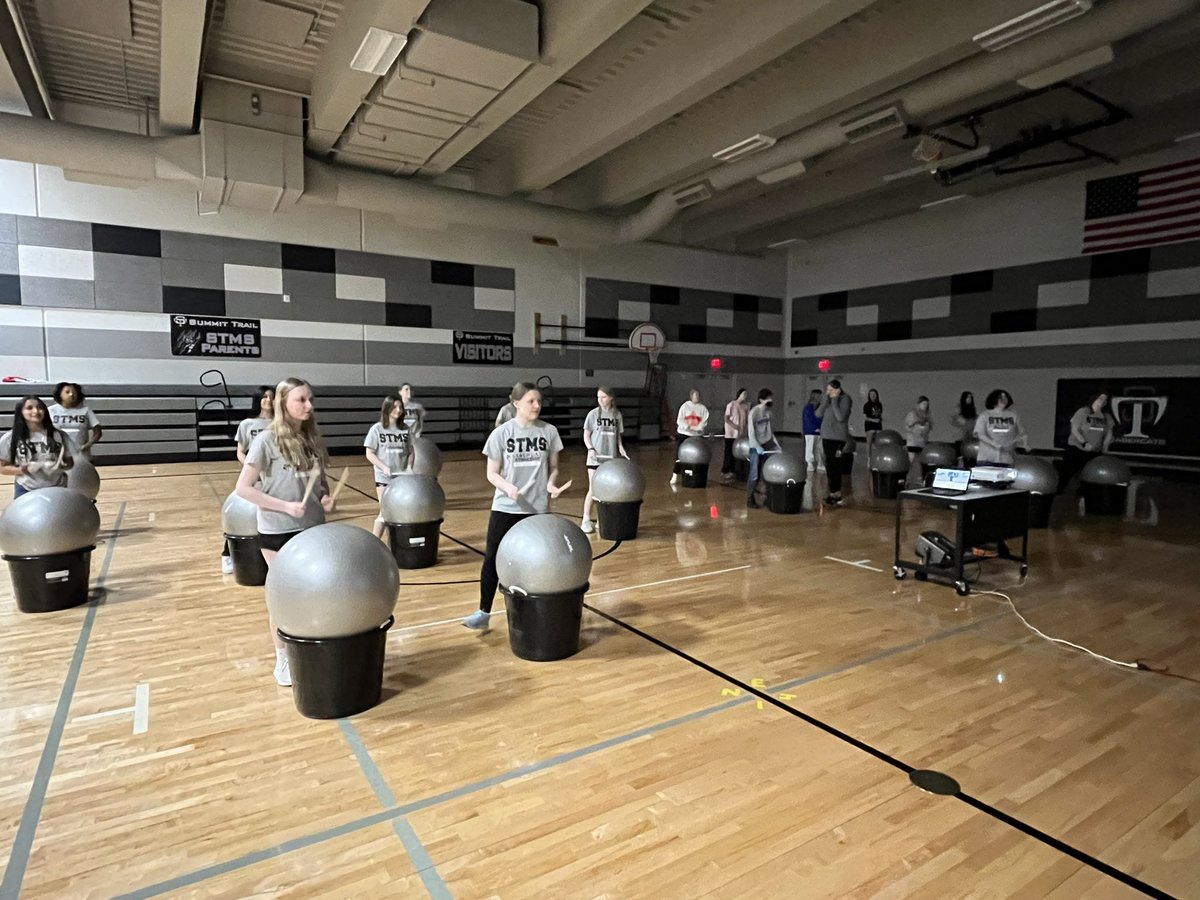 pebubba's tweet photo. Lots of fun with Cardio Drumming today at the Summitt!! Ss found rhythm, got a workout and got their sweat on! #cardiofun #seekyourpeak #opsforwardtogether @_STMS233 @kchilgenkamp https://t.co/4aCVeq4aSm