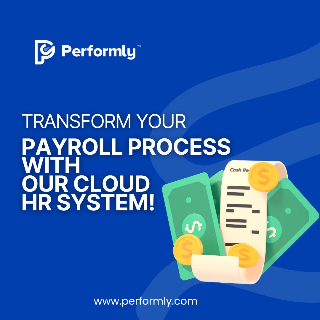 PerformlyHRMS's tweet photo. Transform your payroll process with our Cloud HR system! Experience hassle-free payroll management that ensures accuracy and compliance. Discover the ease of automating your payroll today!
Free Demo : https://t.co/LALouEWMTS
#Performly #performlyhrms #hrms #hrmssoftware https://t.co/C3eXmTnriE