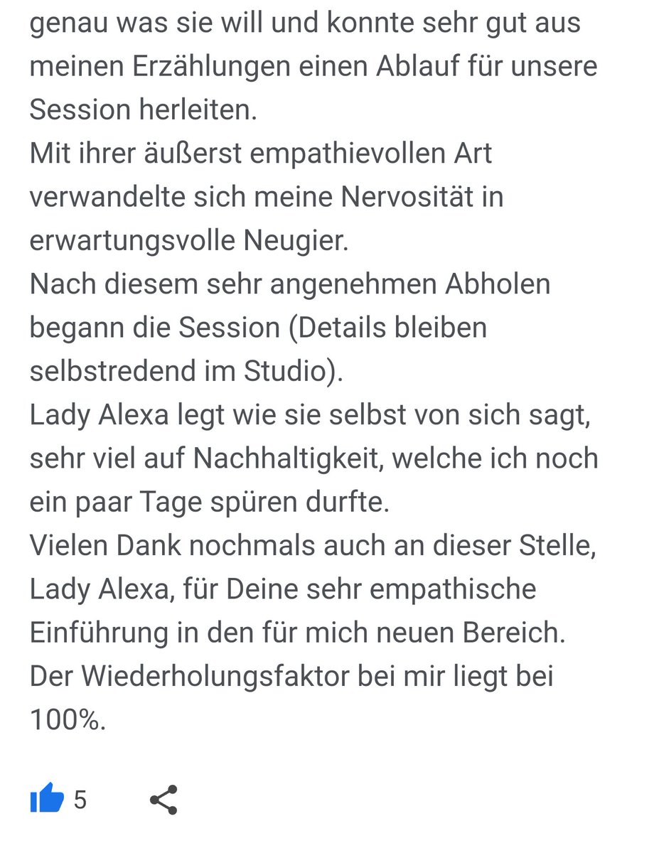 LadyAlexaX's tweet photo. Damals wie heute freue ich mich immer über positive Bewertungen von euch auf der Seite der Passion Factory 😉
#domina #dominanürnberg #bdsm #mistress #fetisch #fetischfranken #herrin #domimabayern #dominafranken #femdom #googlereview #smstudio #passionfactory #sadomaso https://t.co/jv4LQmEm3W