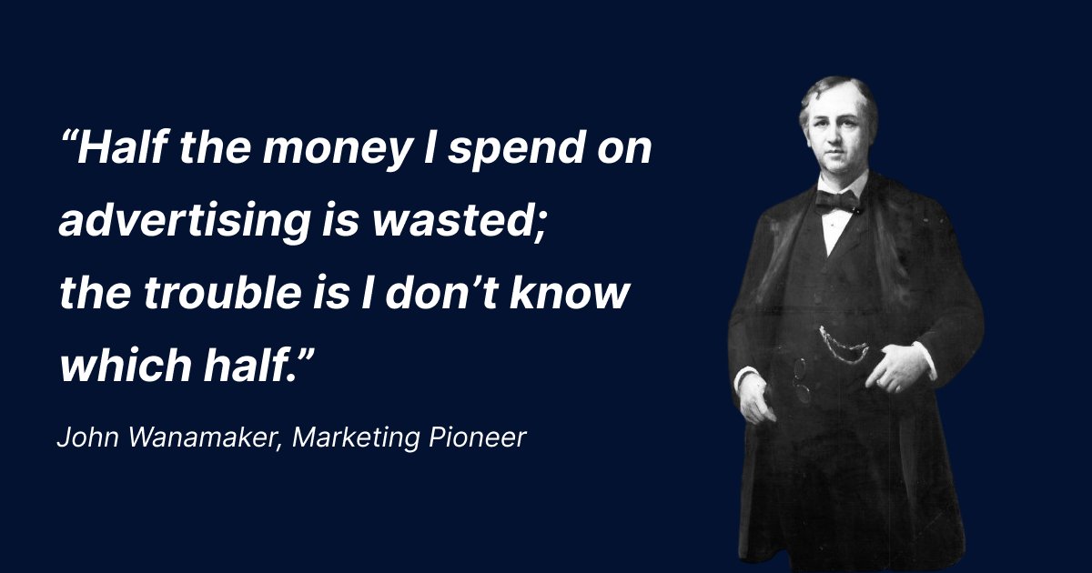 Do you know which half? 👀

#MTA, #MMM, and #Incrementality work together to give you the full picture of your marketing performance.

Check out our blog post on this here: northbeam.io/post/why-you-s…