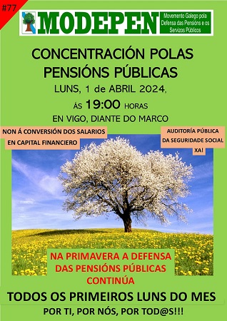 Vigo: Concentración polas Pensións Públicas diante do MARCO o día 1 de Abril modepen.org/index.php/even…