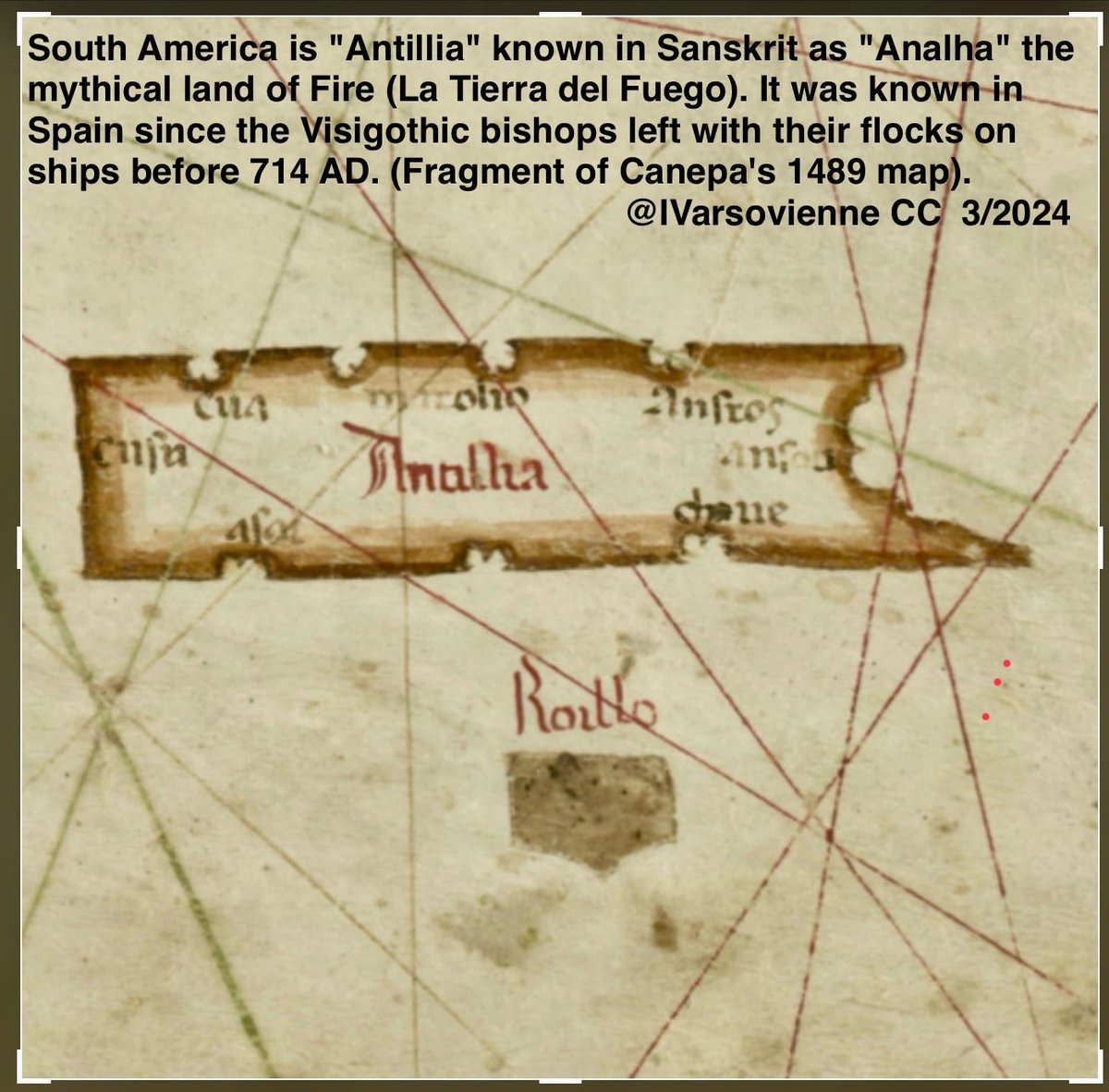 IVarsovienne's tweet photo. Had Scylax come from Analha? We think so, but who else would care about his mythological origin? #Scylax #Analha #fire #FortunateIsles #IslesoftheBlest #Eden #Brazil #Antillia #Southamerica #Amazonriver #Aryan https://t.co/JBDtZow0Bw https://t.co/Huti1xyhv8