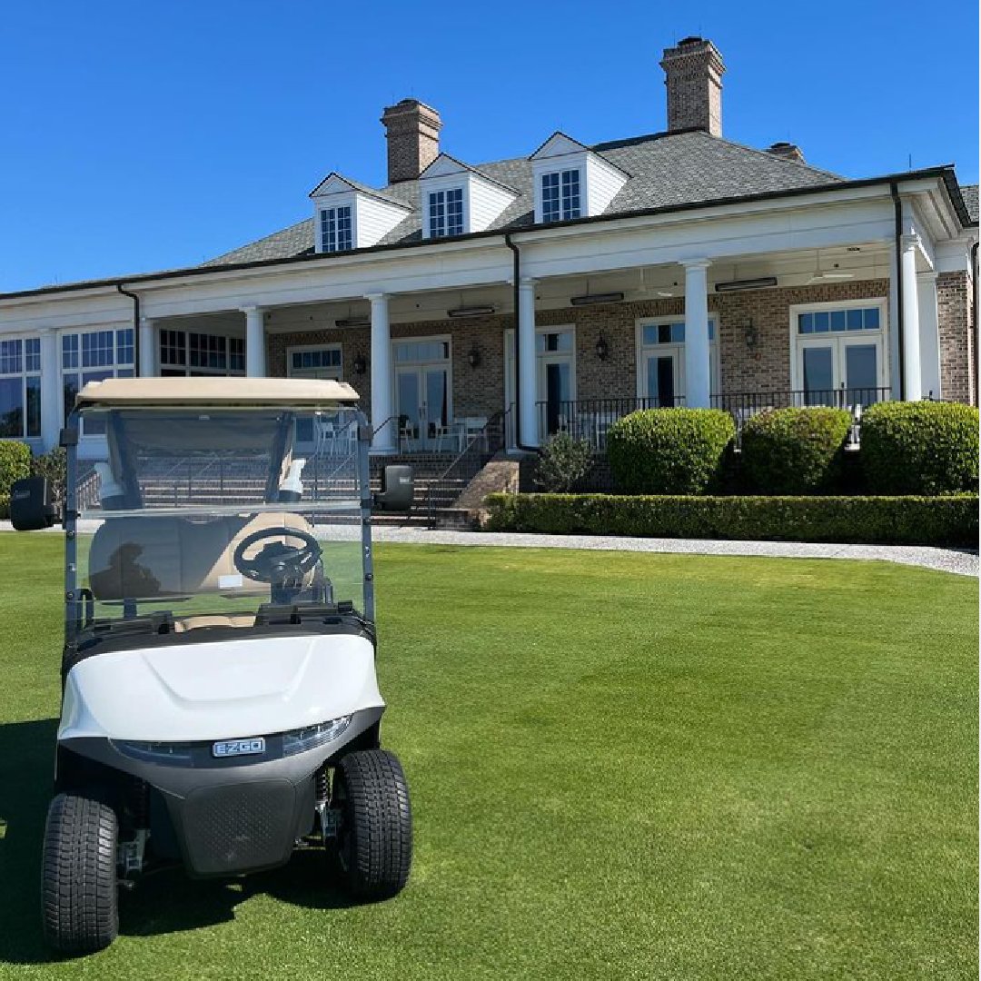 Just another E-Z day on the green 😎 #EZGO #ItsGoodToGO