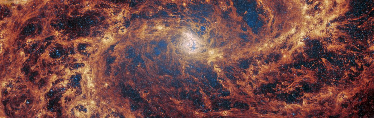 NASAWebb's tweet photo. Since we began our Mid-Infrared Madness tournament, you’ve helped us narrow down 16 images from Webb’s Mid-Infrared Instrument (MIRI) to just four. This time, you determine who’s making it to the championship round! https://t.co/RLbJiAQwAj